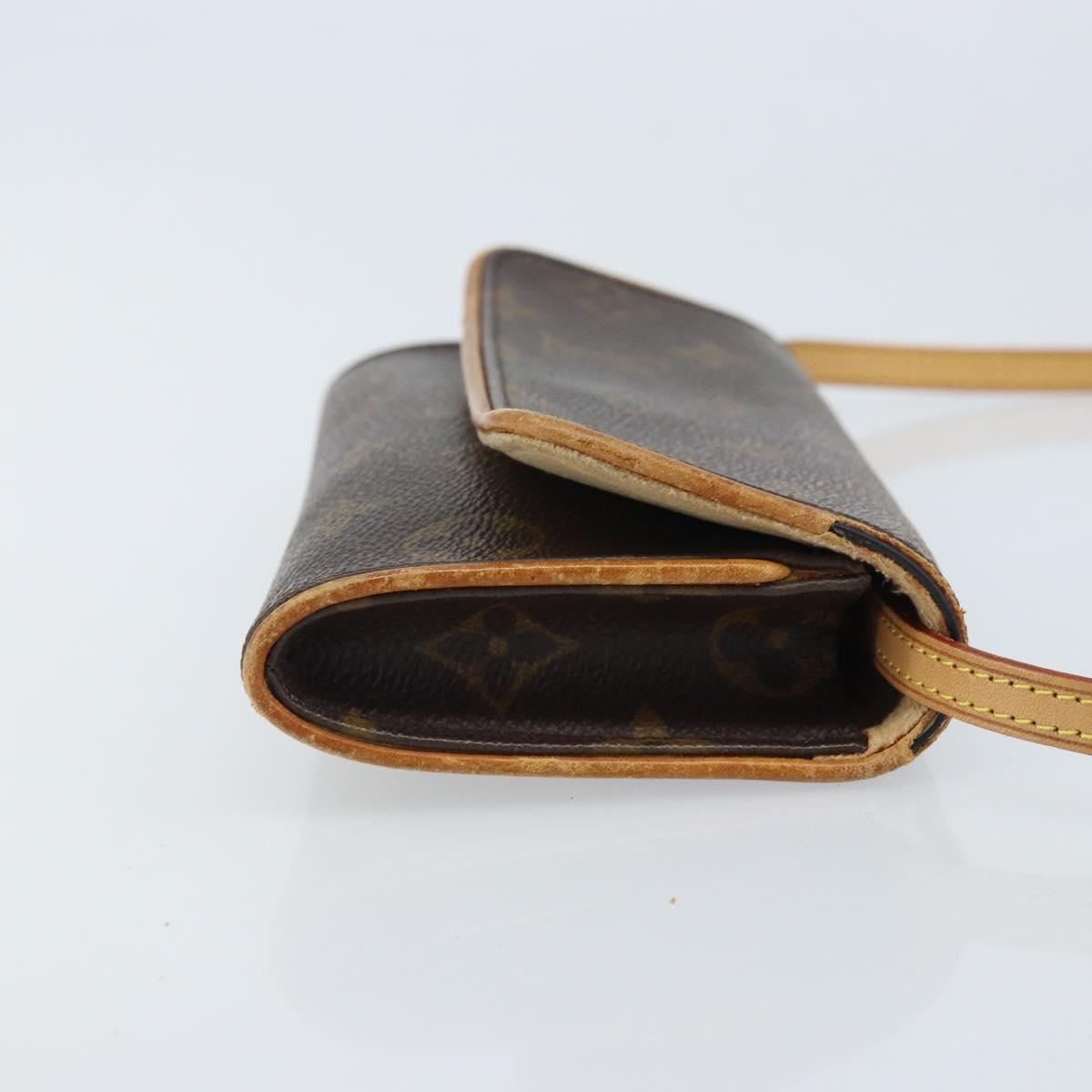 LOUIS VUITTON Monogram Pochette Twin PM Shoulder Bag M51854 LV Auth ka3535