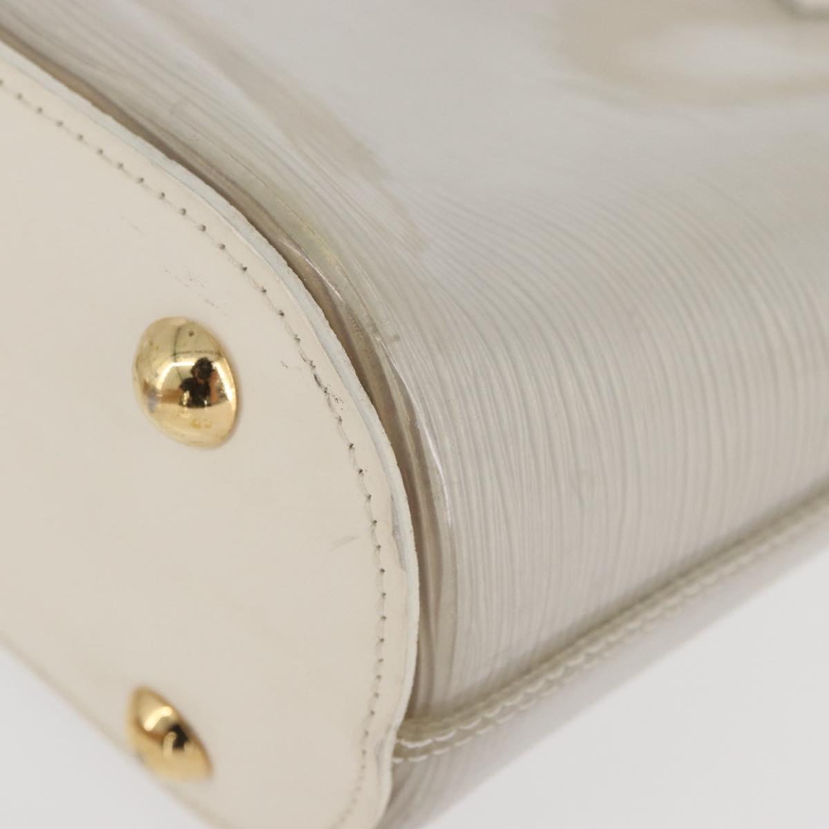 LOUIS VUITTON Epi Plage Mini lagoon Bay Hand Bag White M92263 LV Auth ka3546