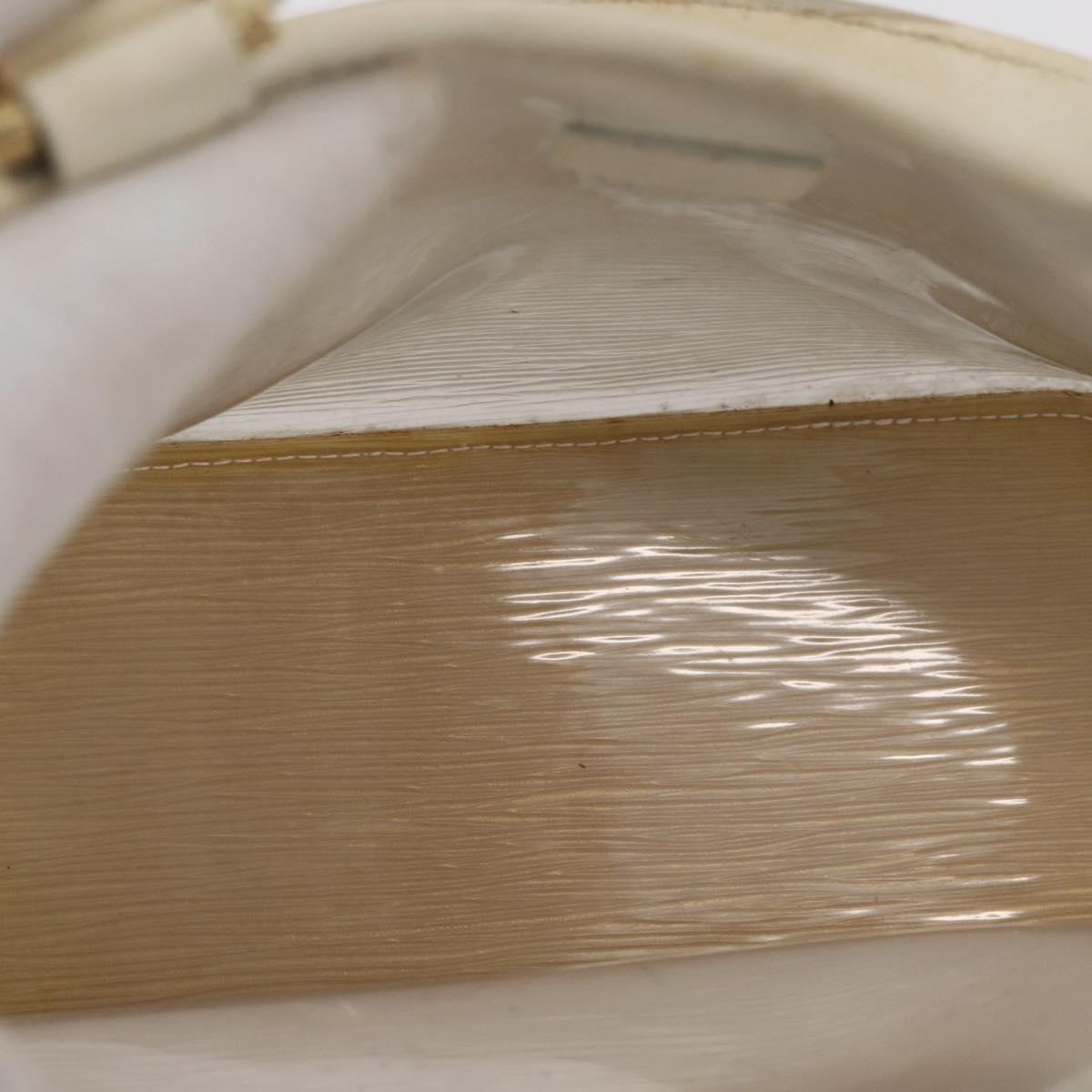 LOUIS VUITTON Epi Plage Mini lagoon Bay Hand Bag White M92263 LV Auth ka3546