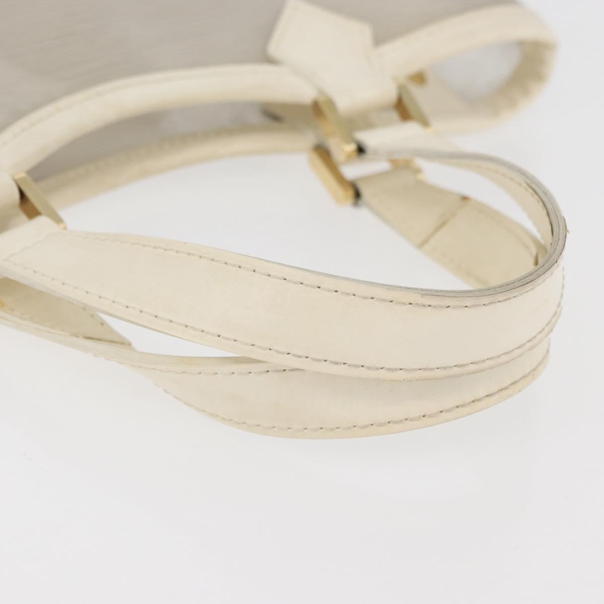 LOUIS VUITTON Epi Plage Mini lagoon Bay Hand Bag White M92263 LV Auth ka3546