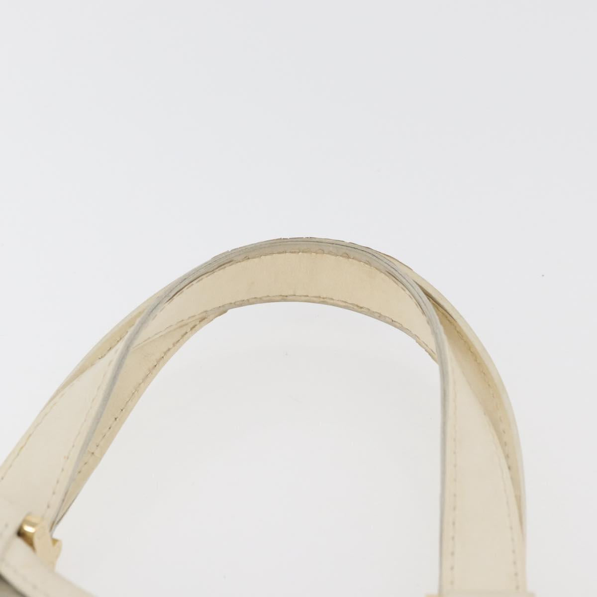 LOUIS VUITTON Epi Plage Mini lagoon Bay Hand Bag White M92263 LV Auth ka3546