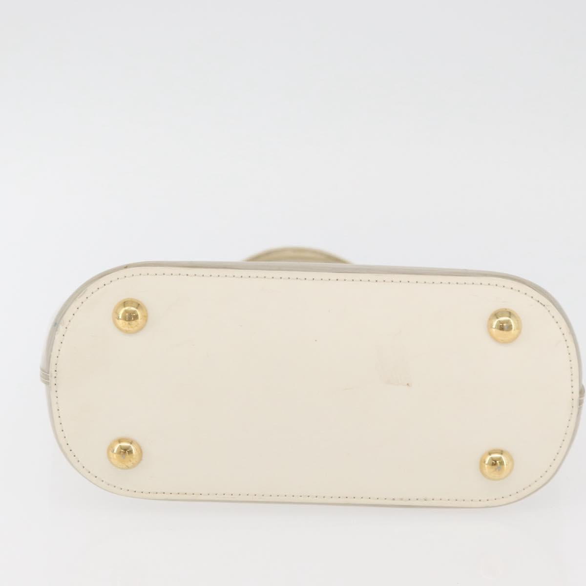 LOUIS VUITTON Epi Plage Mini lagoon Bay Hand Bag White M92263 LV Auth ka3546