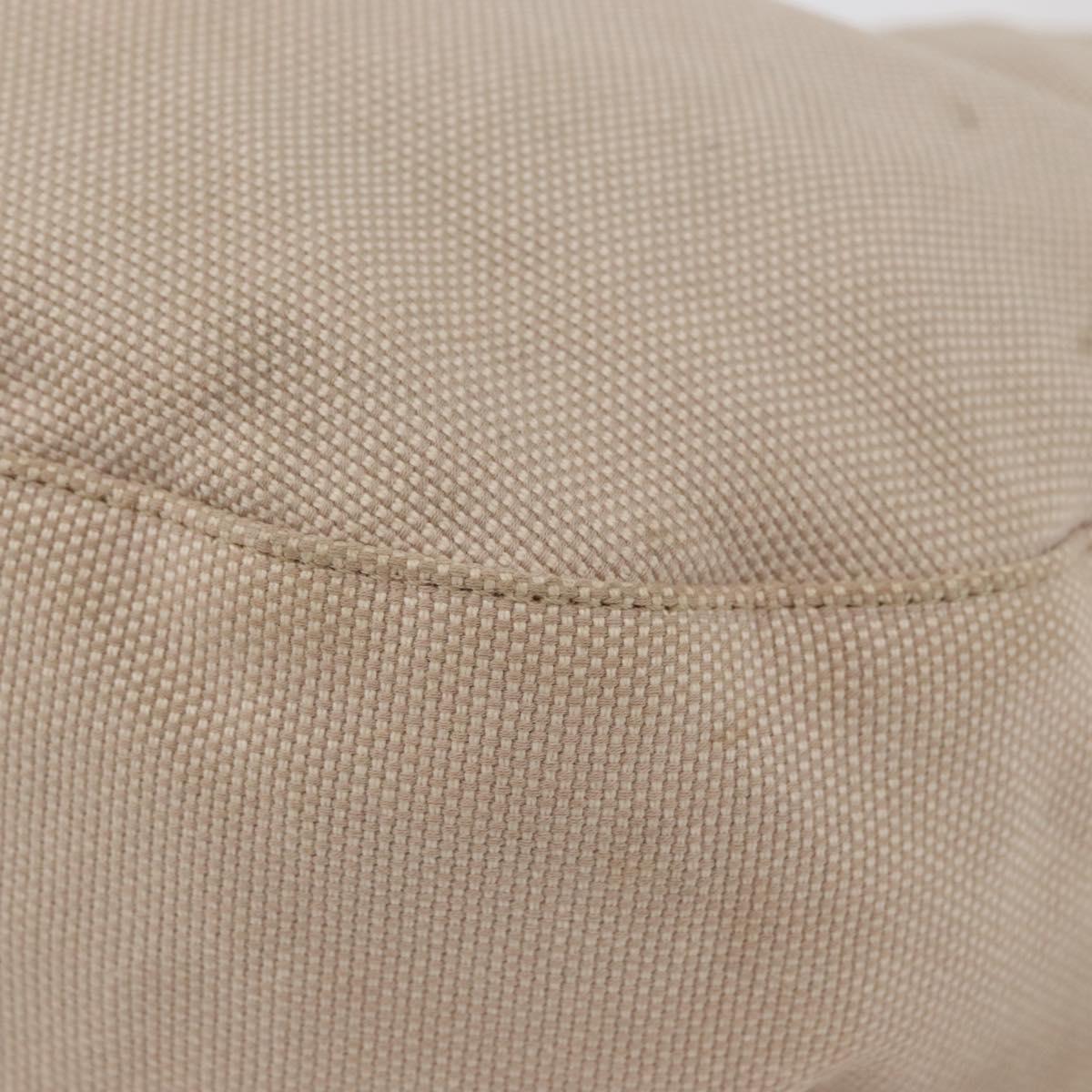FENDI Shoulder Bag Canvas Leather Beige Gold Auth ka3548