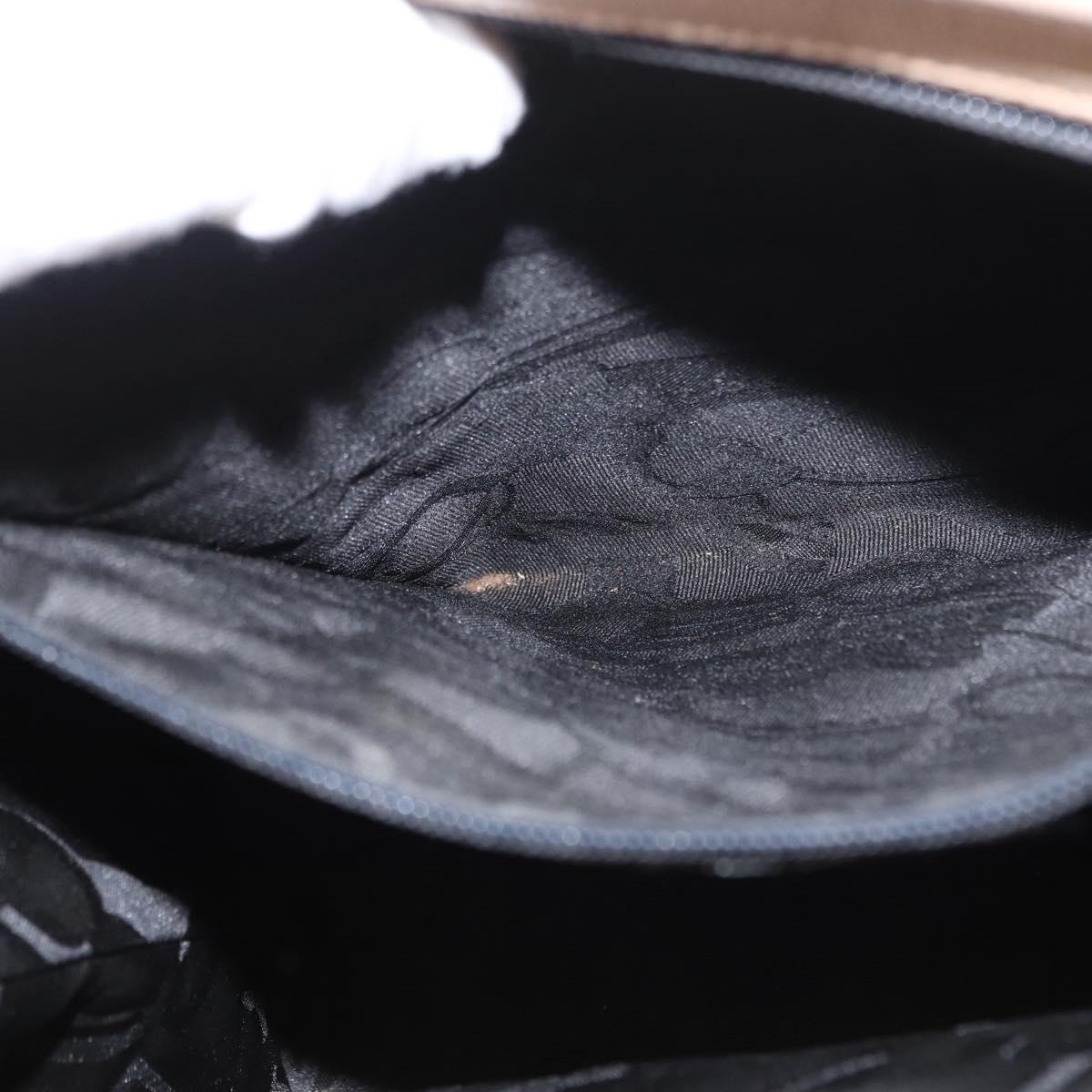 Salvatore Ferragamo Shoulder Bag Leather Beige Gold Auth ka355