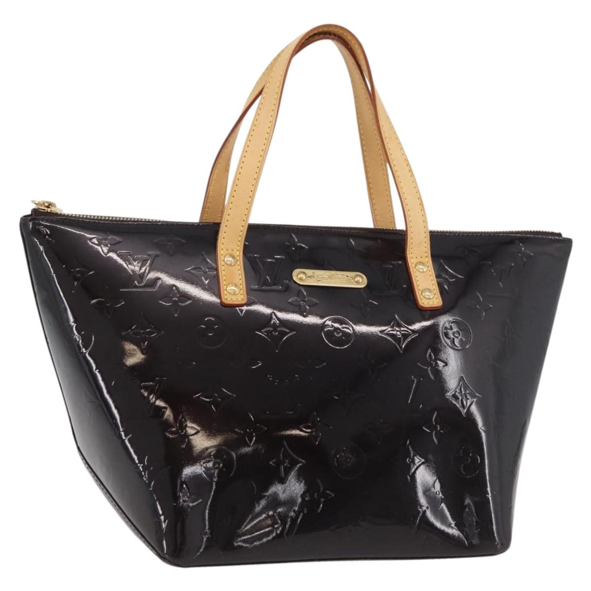 LOUIS VUITTON Monogram Vernis Bellevue GM Tote Bag Amarante M93589 Auth ka3556A