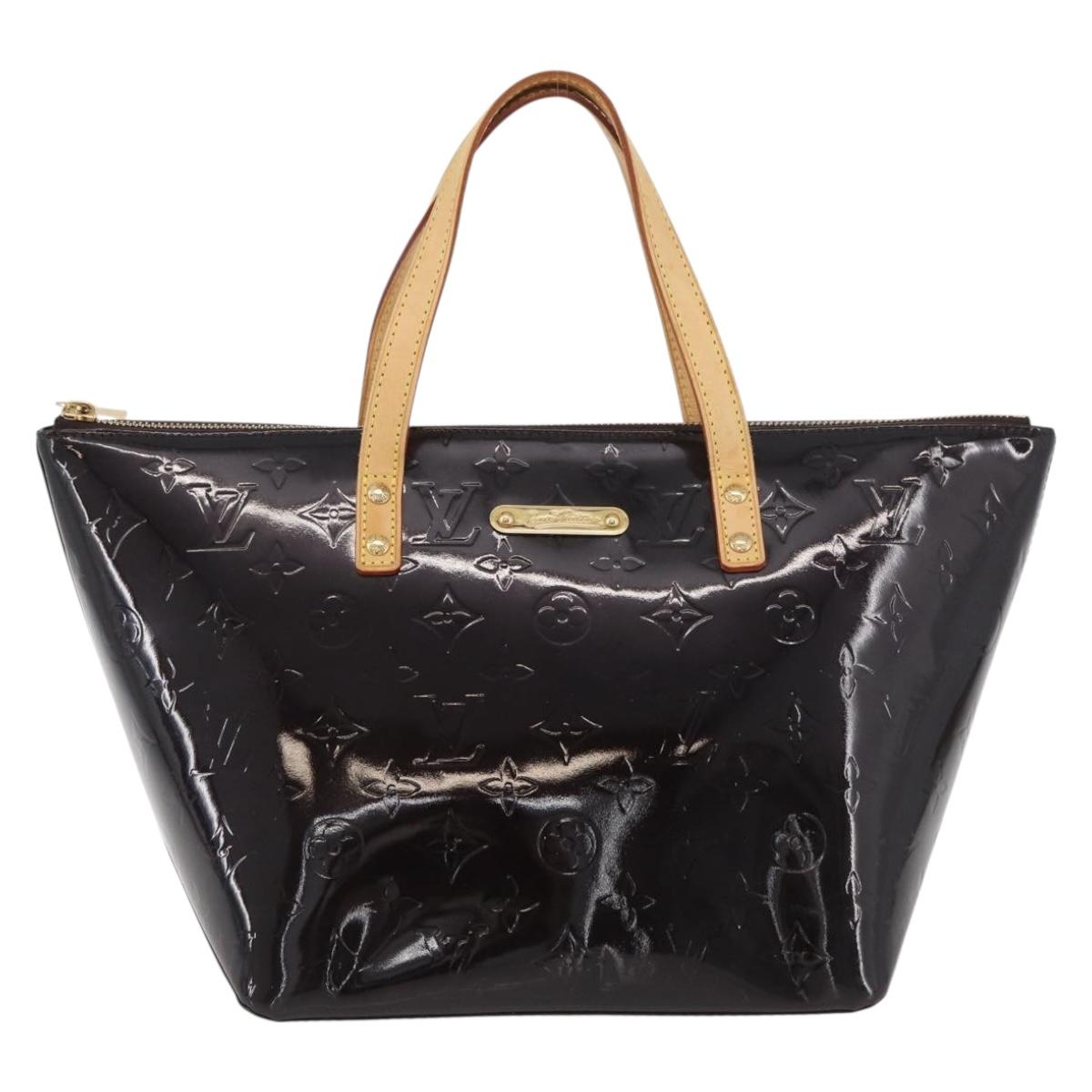 LOUIS VUITTON Monogram Vernis Bellevue GM Tote Bag Amarante M93589 Auth ka3556A