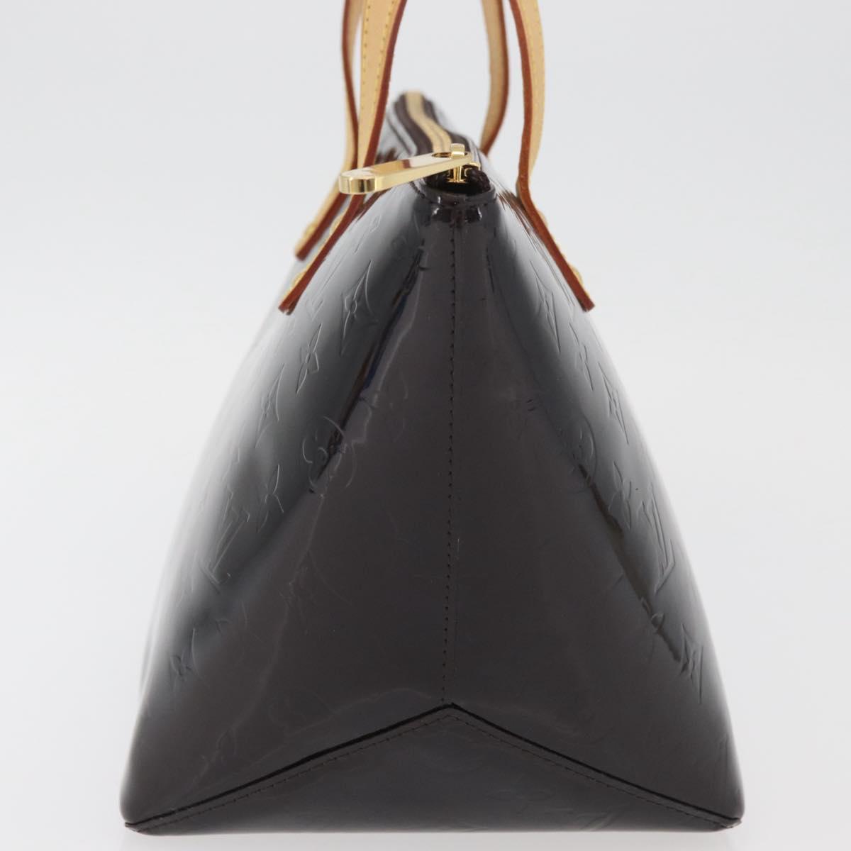 LOUIS VUITTON Monogram Vernis Bellevue GM Tote Bag Amarante M93589 Auth ka3556A
