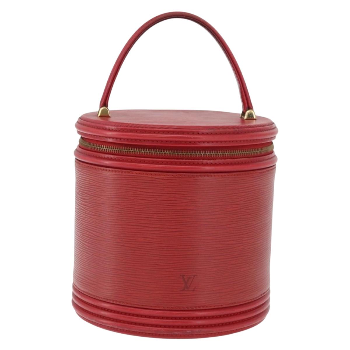 LOUIS VUITTON Epi Cannes Hand Bag Red M48037 LV Auth ka3557