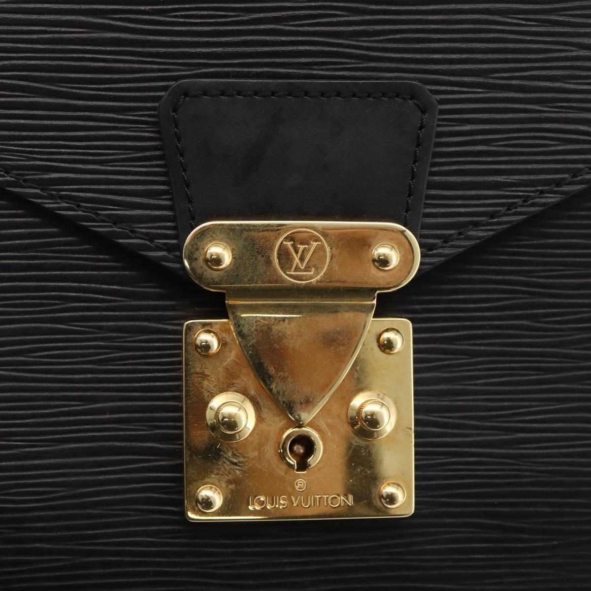 LOUIS VUITTON Epi Concorde Hand Bag Black M52132 LV Auth ka3570