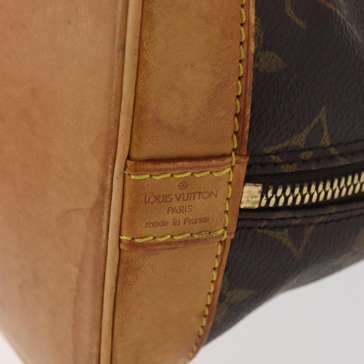 LOUIS VUITTON Monogram Alma Hand Bag M51130 LV Auth ka3577