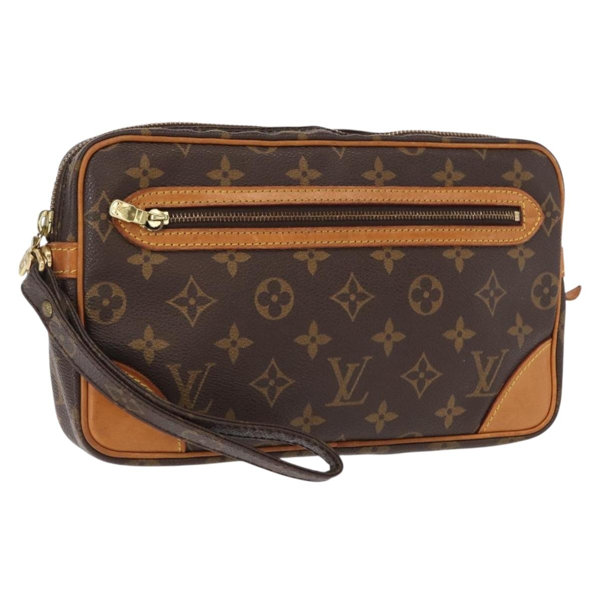 LOUIS VUITTON Monogram Marly Dragonne GM Clutch Bag M51825 LV Auth ka358