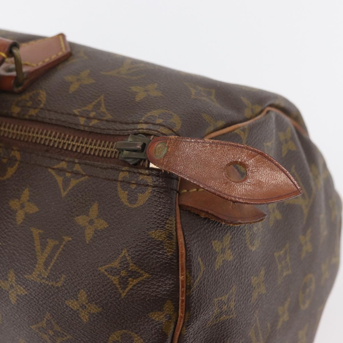 LOUIS VUITTON Monogram Speedy 30 Hand Bag M41526 LV Auth ka3583