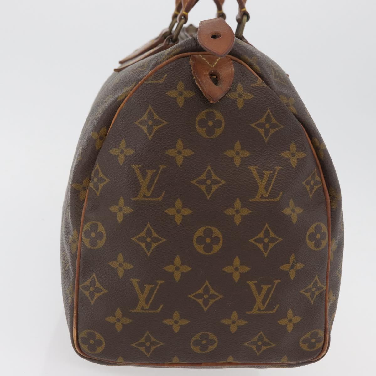 LOUIS VUITTON Monogram Speedy 30 Hand Bag M41526 LV Auth ka3583