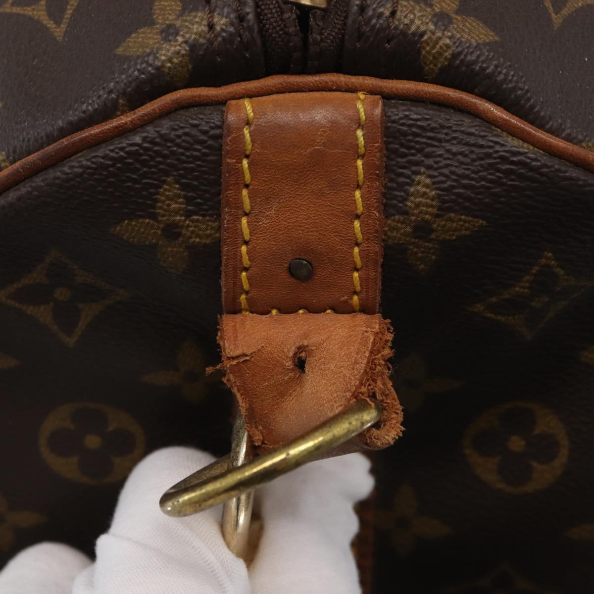LOUIS VUITTON Monogram Keepall Bandouliere 60 Boston Bag M41412 LV Auth ka3589