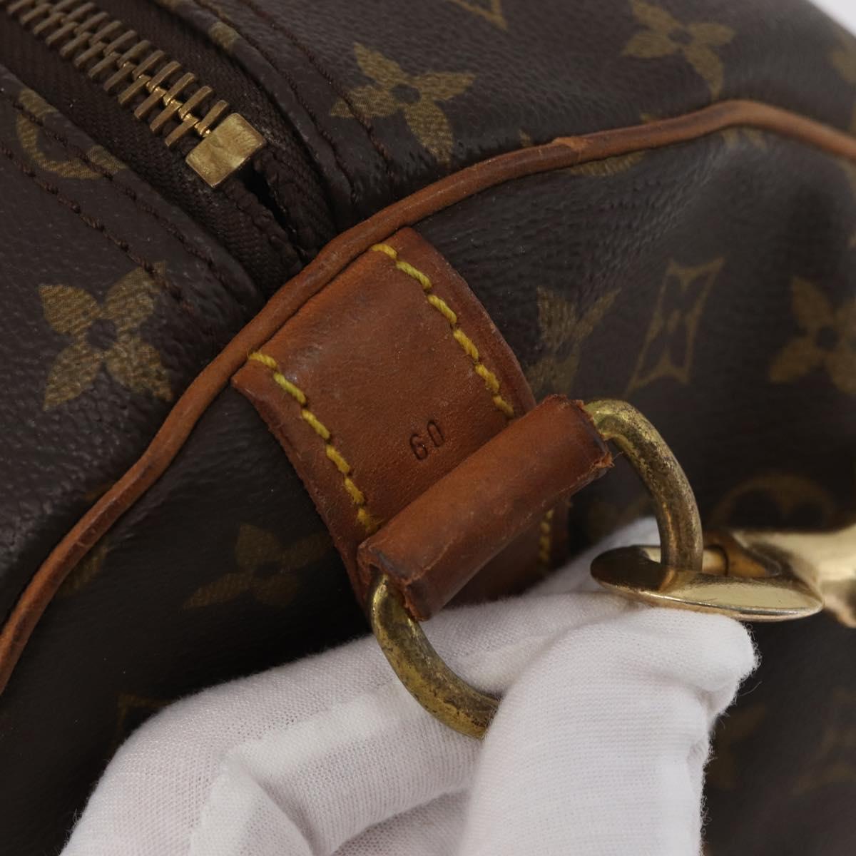 LOUIS VUITTON Monogram Keepall Bandouliere 60 Boston Bag M41412 LV Auth ka3589