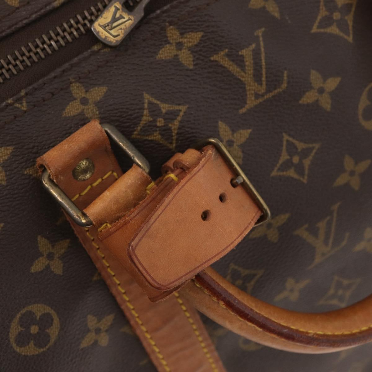 LOUIS VUITTON Monogram Keepall Bandouliere 60 Boston Bag M41412 LV Auth ka3589