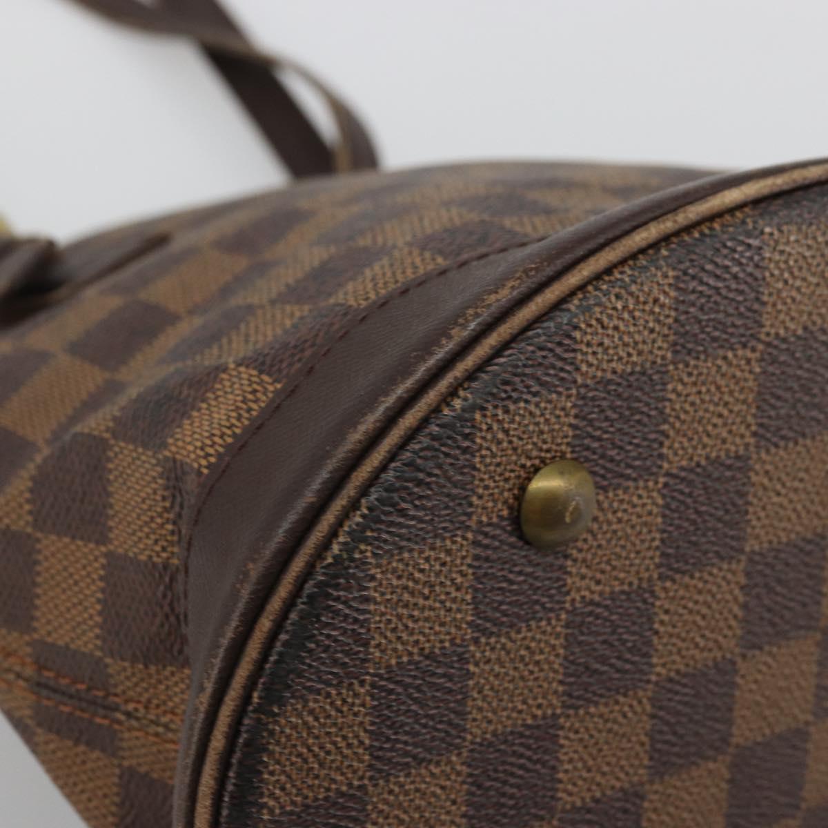 LOUIS VUITTON Damier Ebene Marais Shoulder Bag N42240 LV Auth ka3593