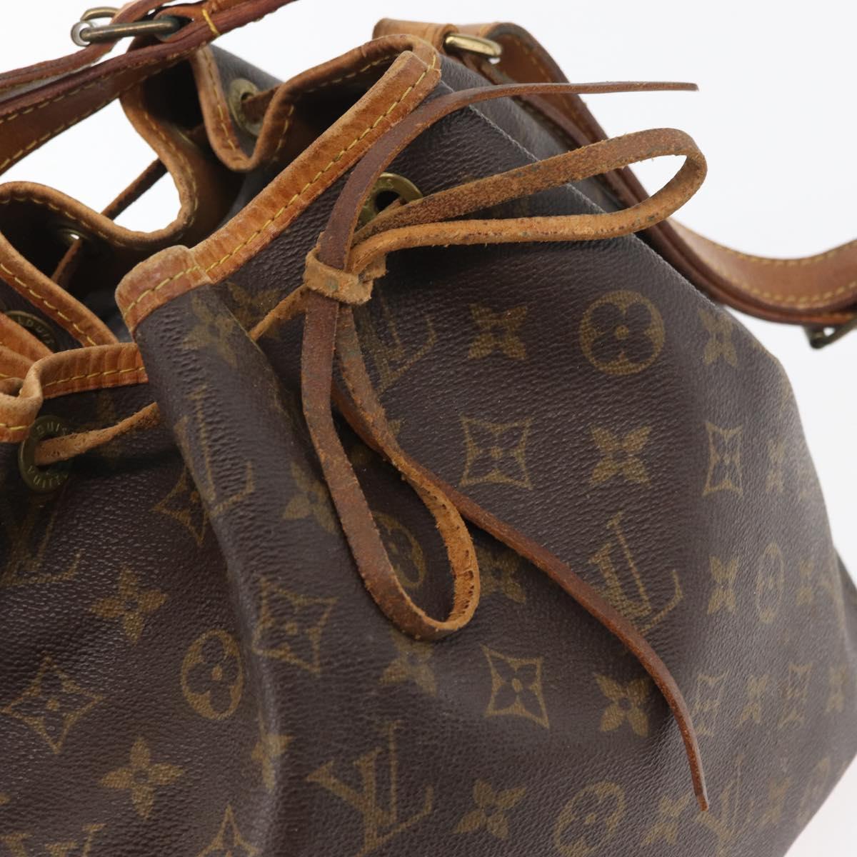 LOUIS VUITTON Monogram Petit Noe Shoulder Bag M42226 LV Auth ka3594