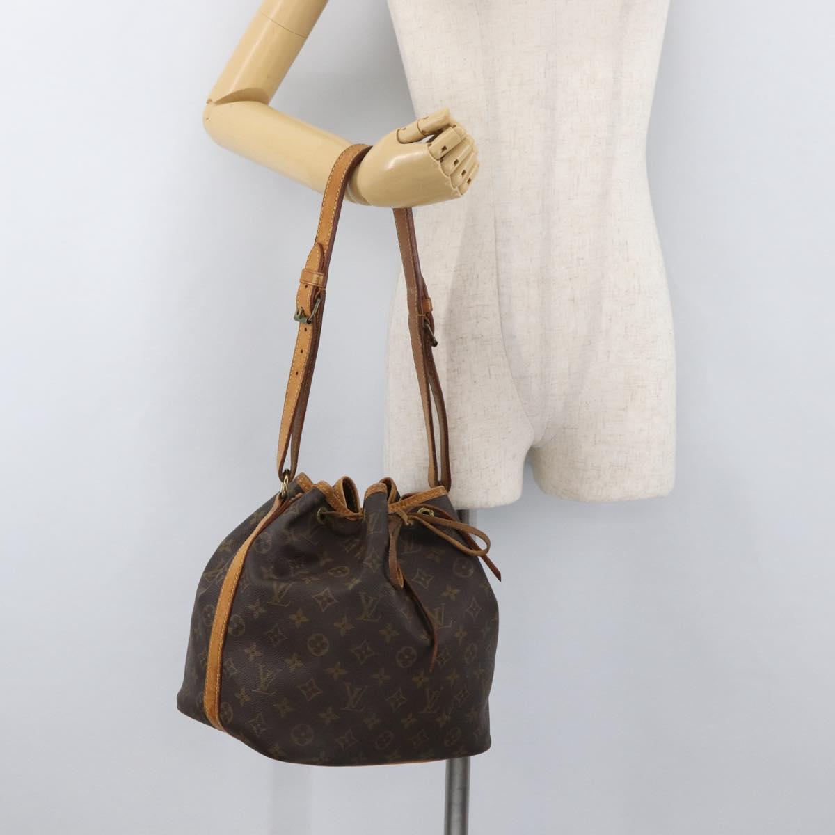 LOUIS VUITTON Monogram Petit Noe Shoulder Bag M42226 LV Auth ka3594
