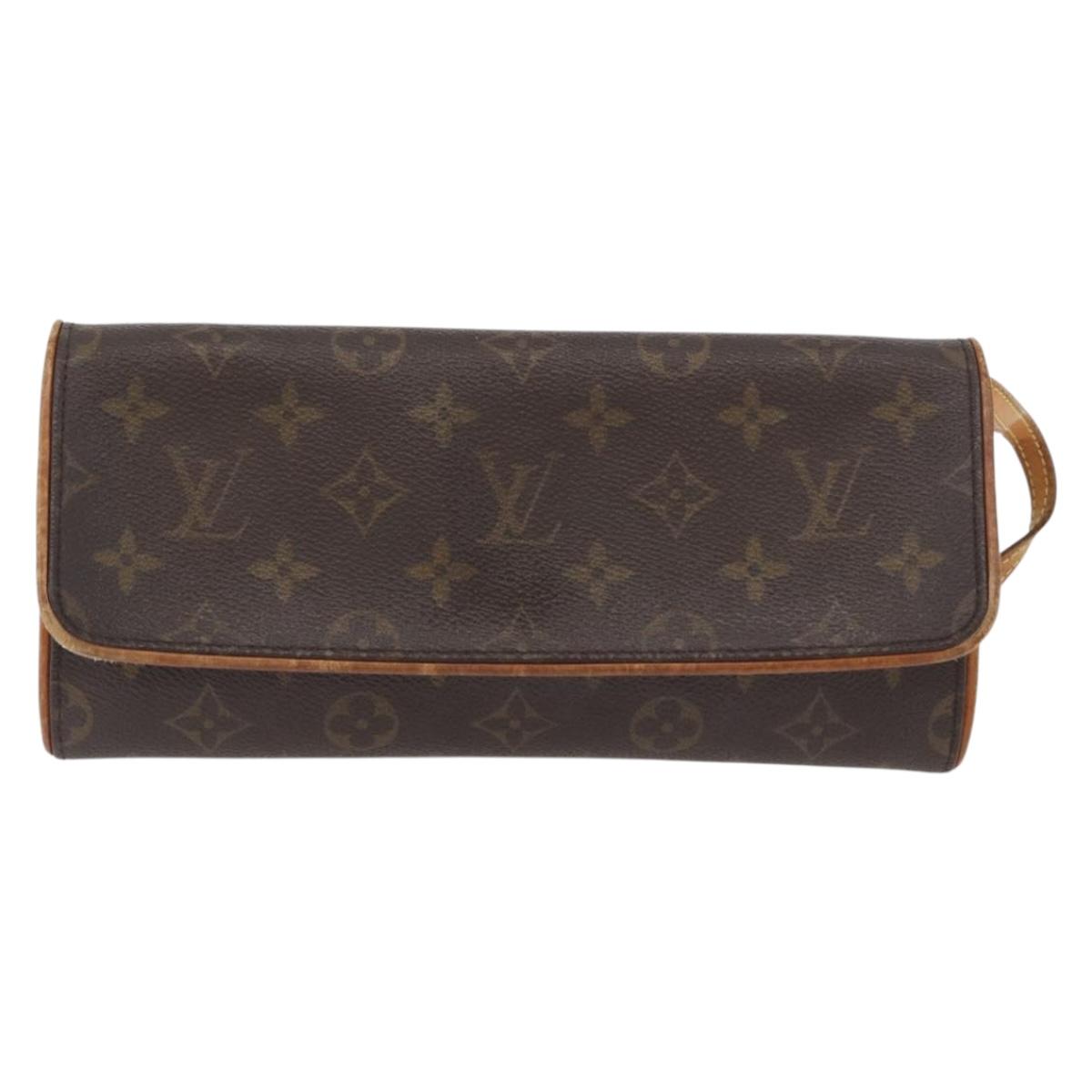 LOUIS VUITTON Monogram Pochette Twin GM Shoulder Bag M51852 LV Auth ka3602