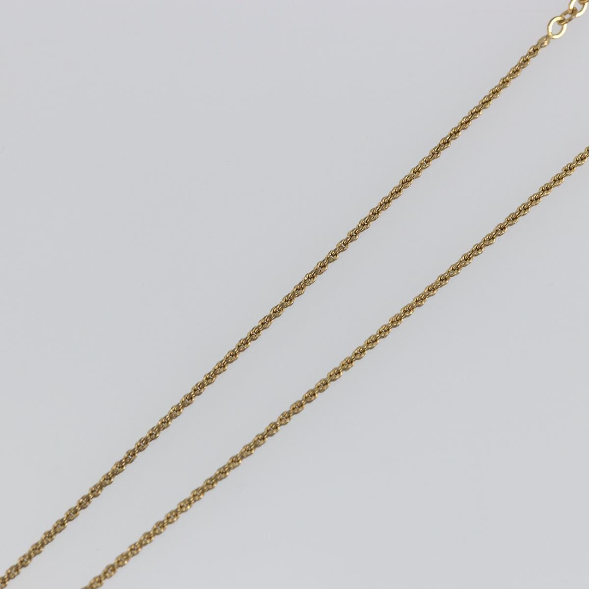 Christian Dior Necklace metal Gold Tone Auth ka3610