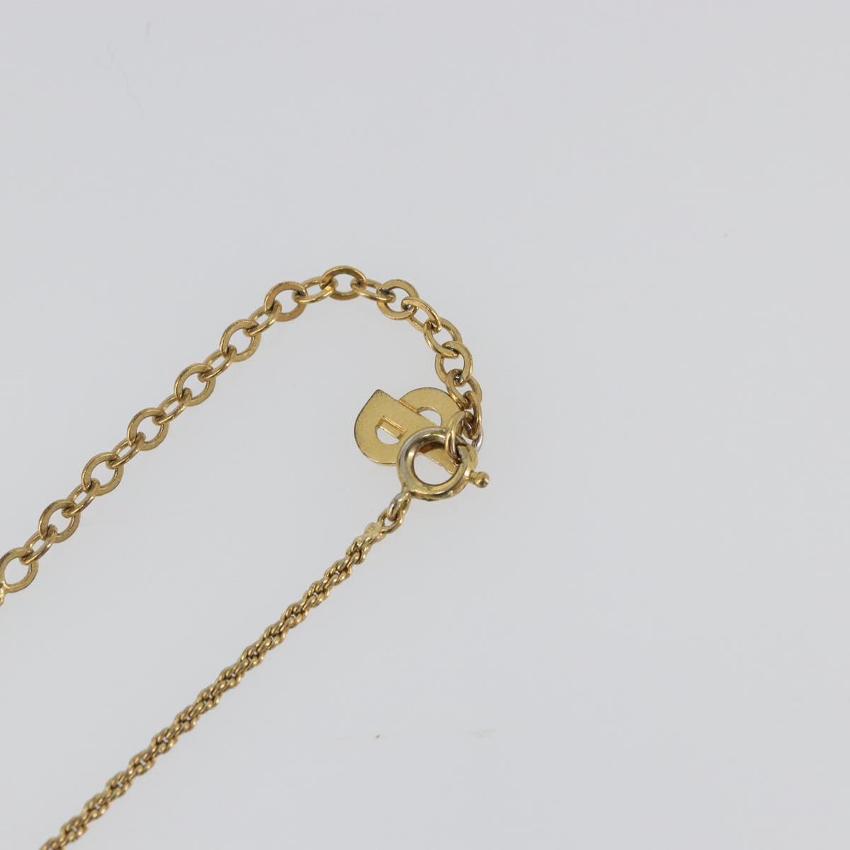 Christian Dior Necklace metal Gold Tone Auth ka3610