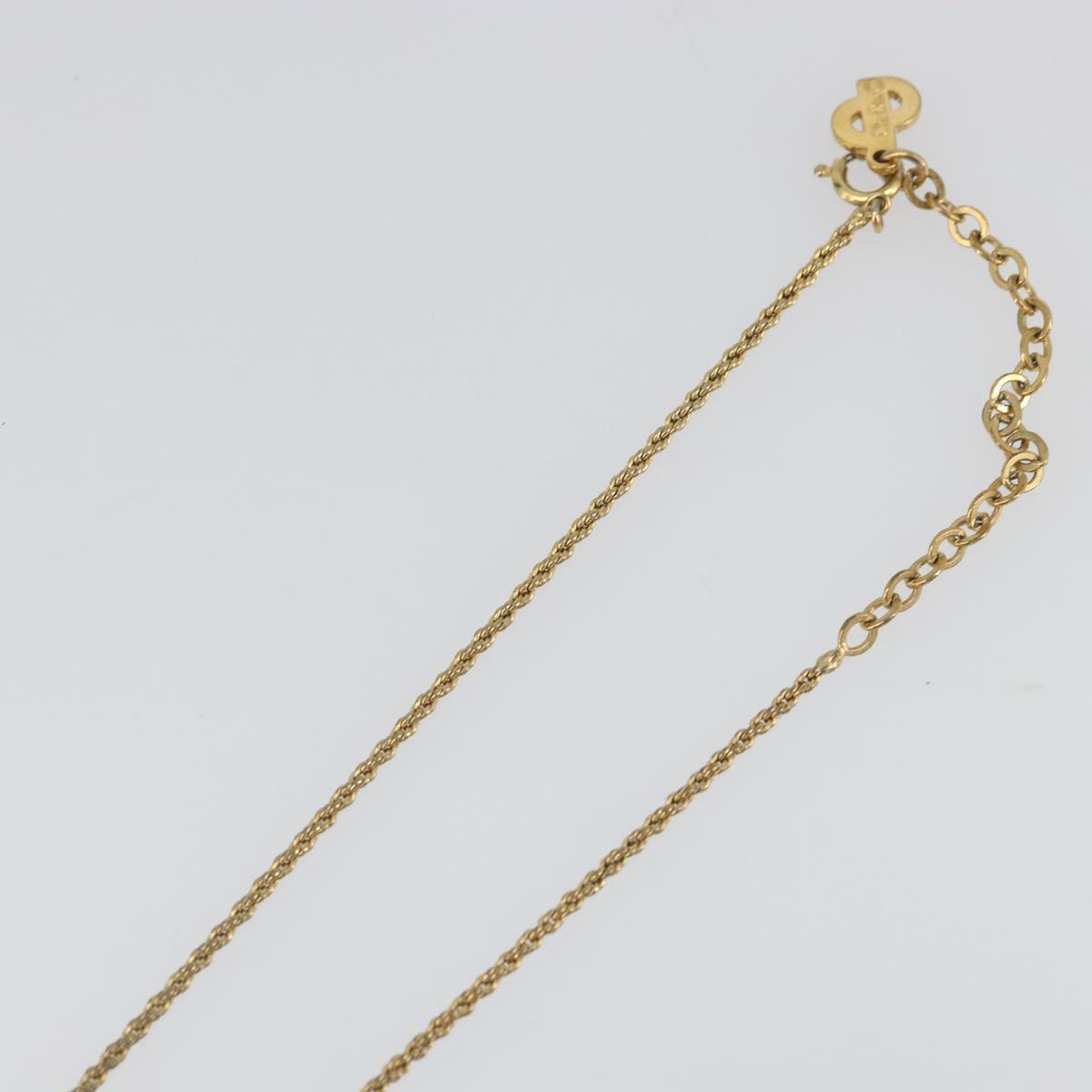 Christian Dior Necklace metal Gold Tone Auth ka3610