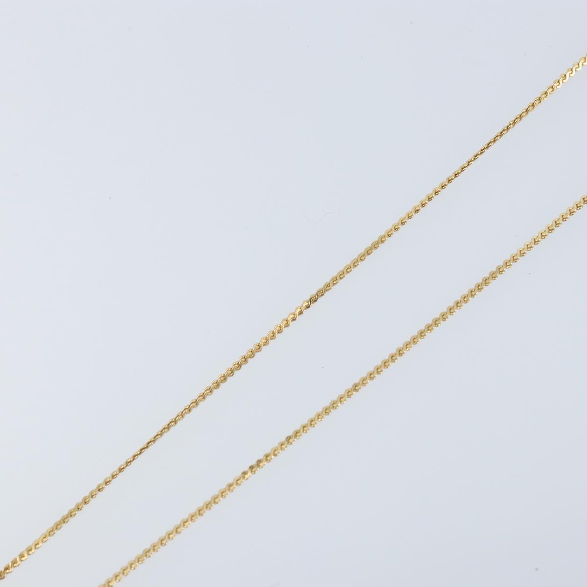 Christian Dior Necklace metal Gold Tone Auth ka3612A