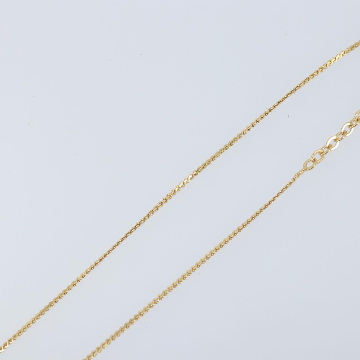 Christian Dior Necklace metal Gold Tone Auth ka3612A