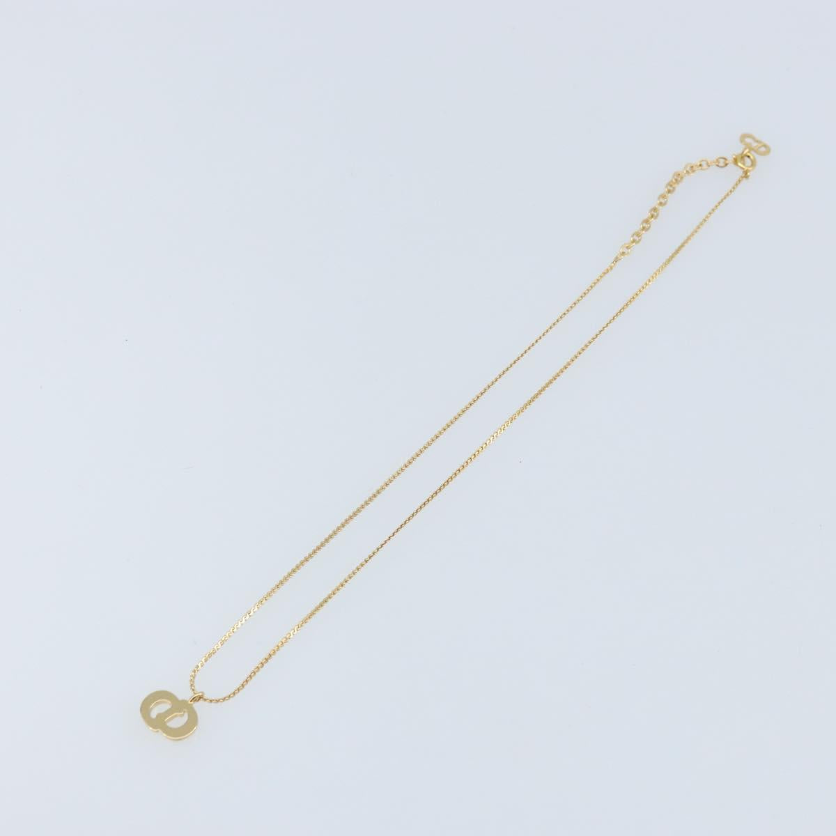 Christian Dior Necklace metal Gold Tone Auth ka3612A