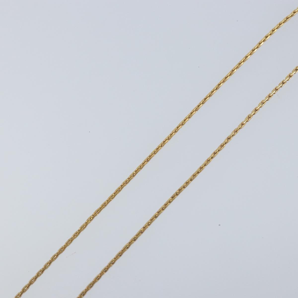 Christian Dior Necklace metal Gold Tone Auth ka3615A