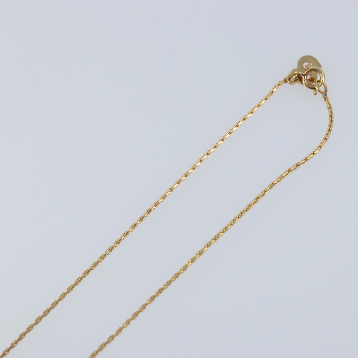 Christian Dior Necklace metal Gold Tone Auth ka3615A
