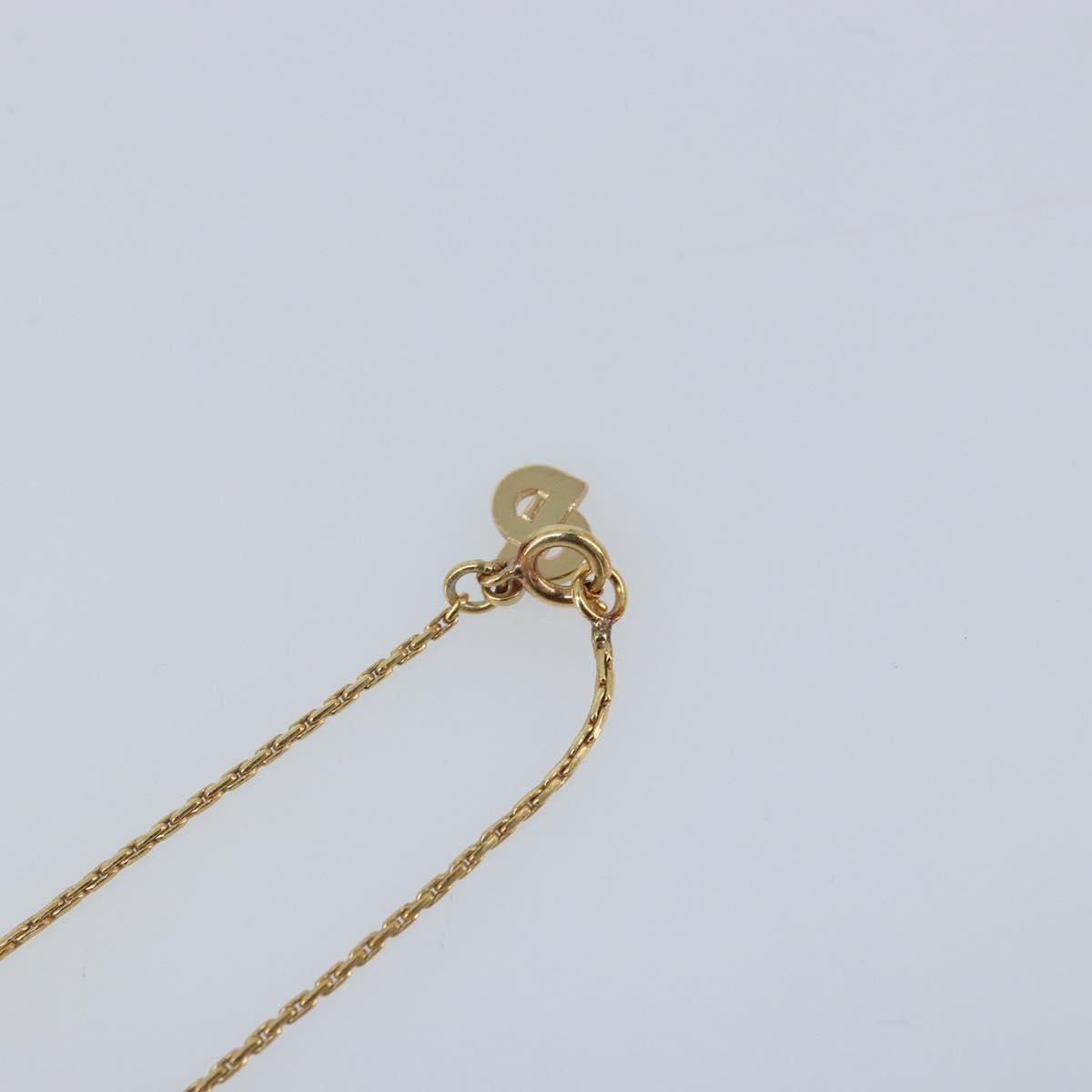 Christian Dior Necklace metal Gold Tone Auth ka3615A