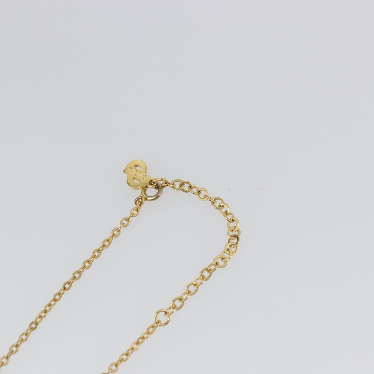 Christian Dior Necklace metal Gold Tone Auth ka3616