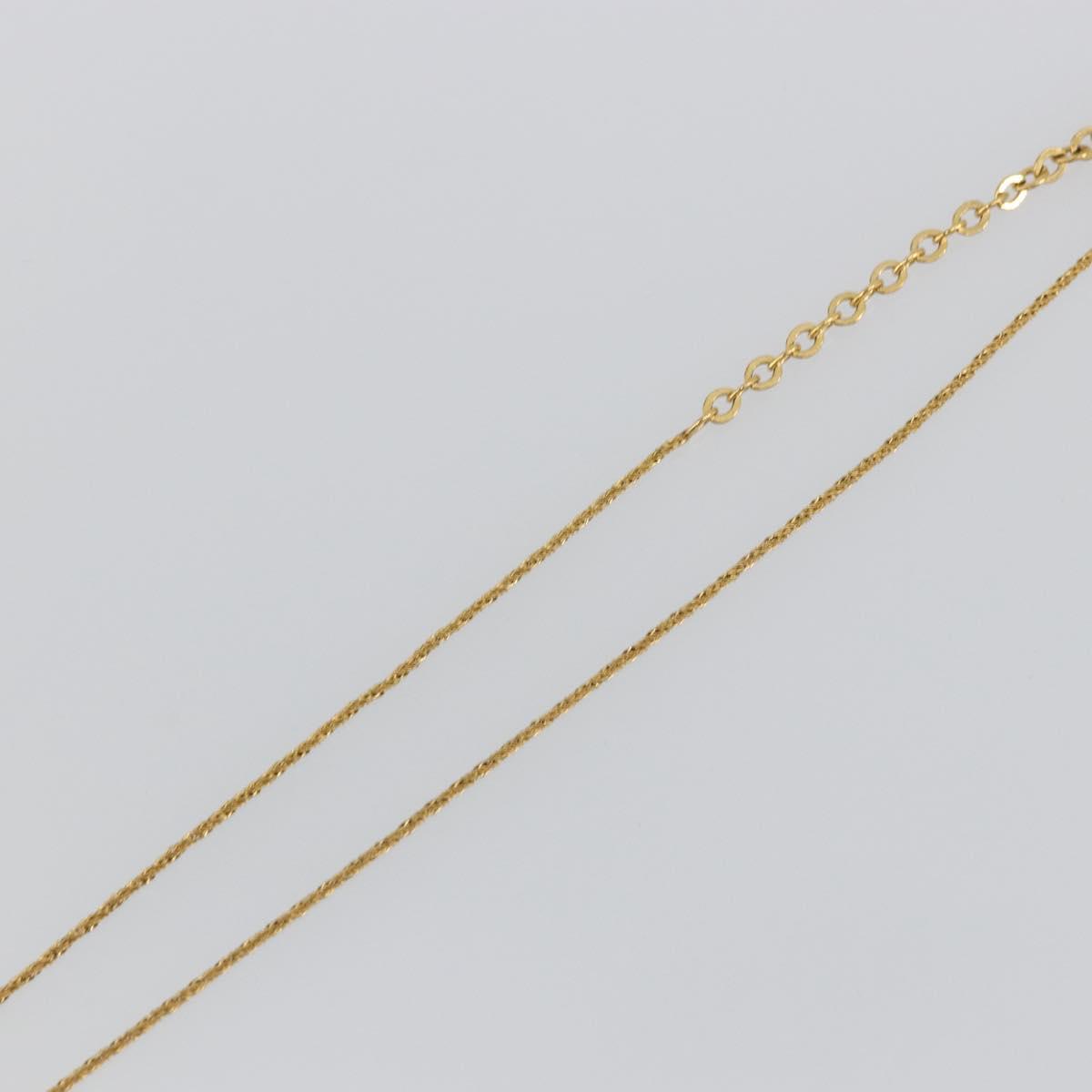 Christian Dior Necklace metal Gold Tone Auth ka3617