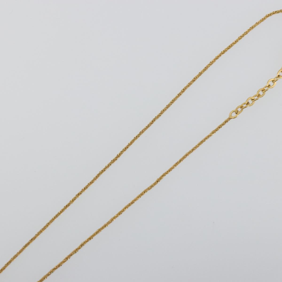Christian Dior Necklace metal Gold Tone Auth ka3617