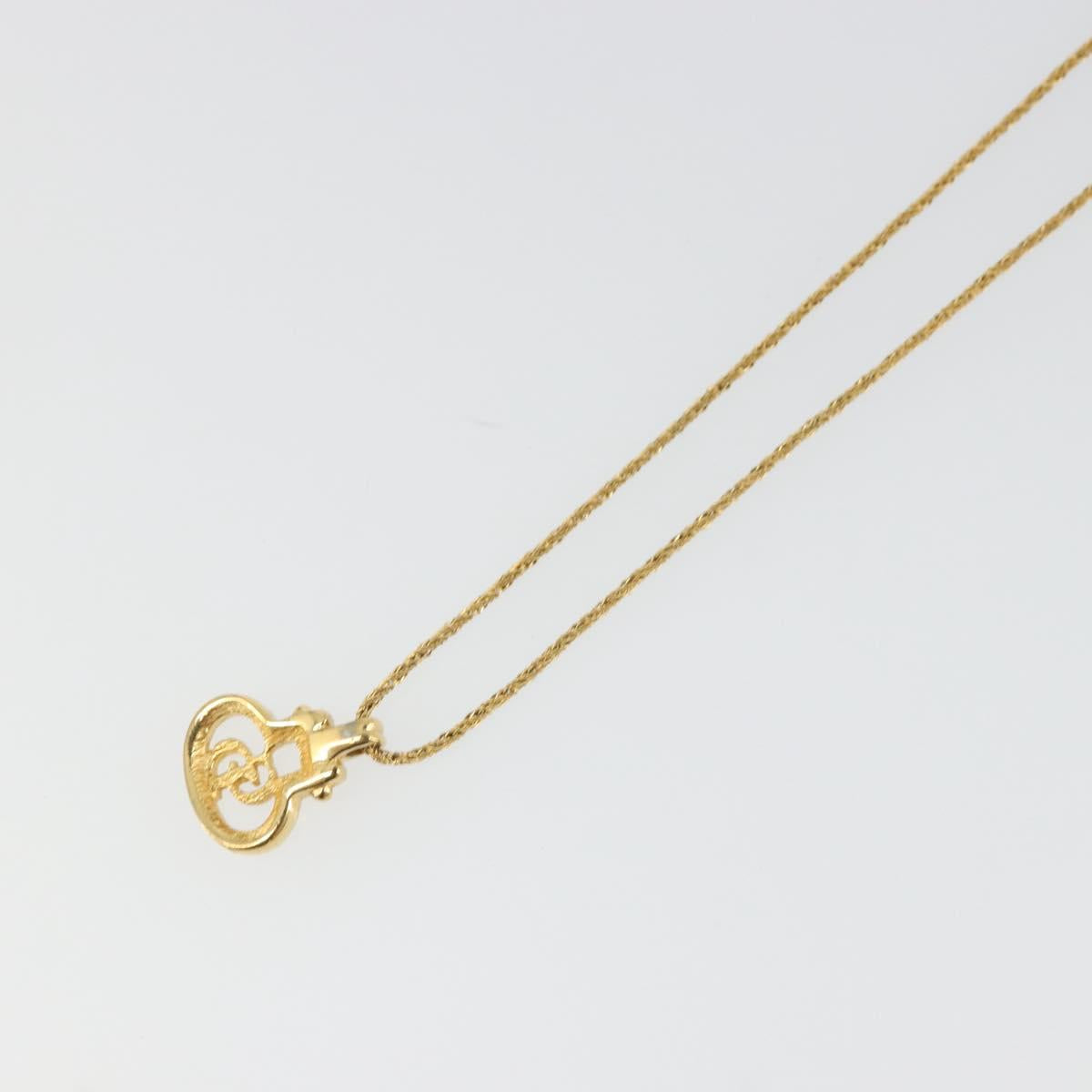 Christian Dior Necklace metal Gold Tone Auth ka3617