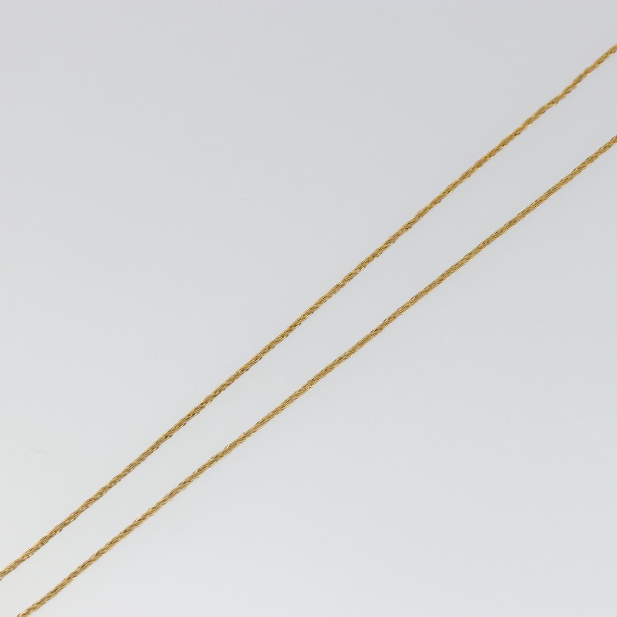 Christian Dior Necklace metal Gold Tone Auth ka3617