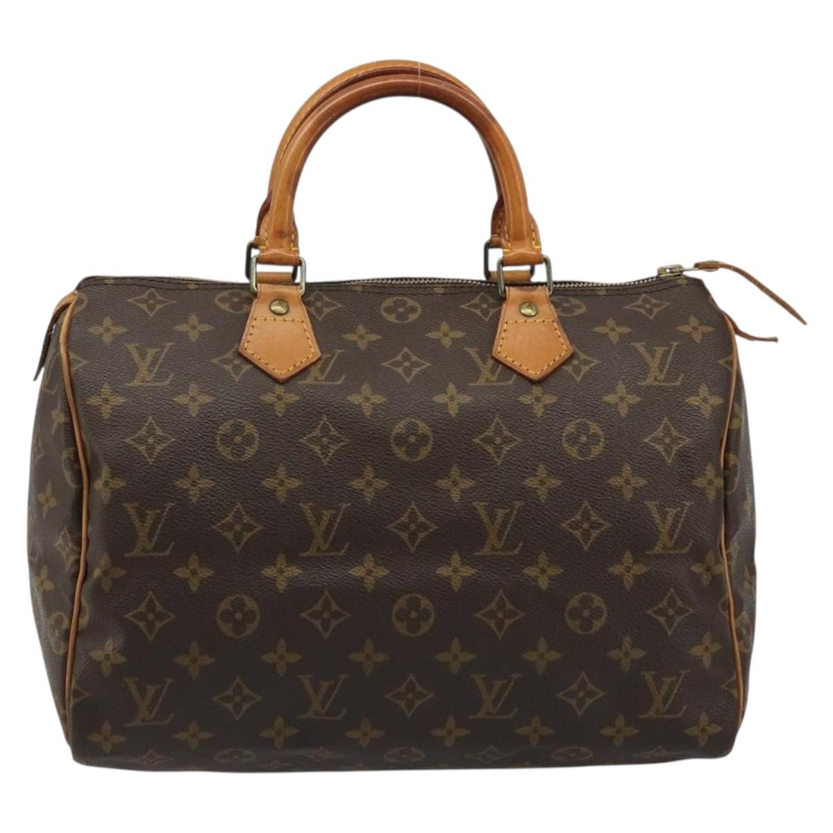 LOUIS VUITTON Monogram Speedy 30 Hand Bag M41526 LV Auth ka3623A