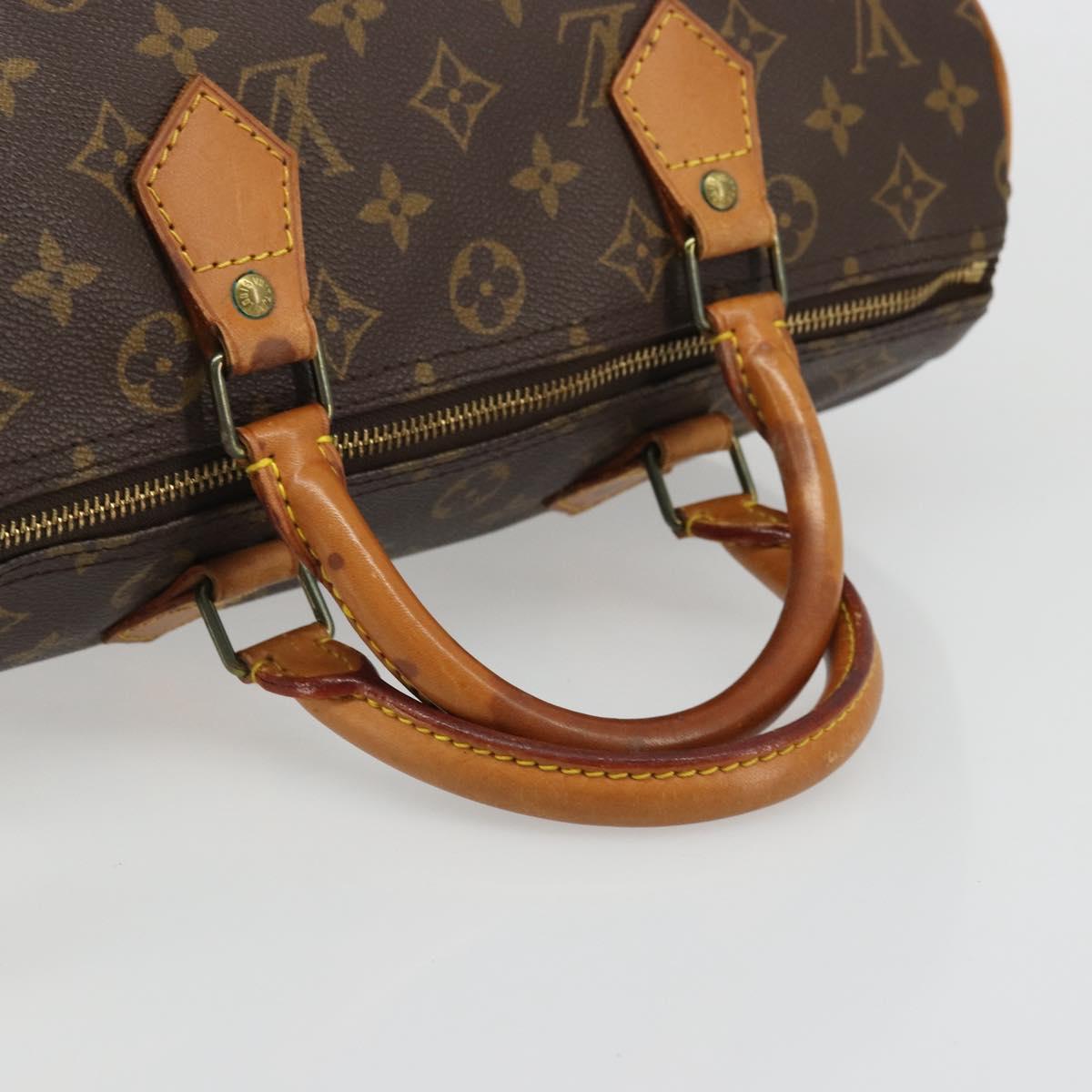 LOUIS VUITTON Monogram Speedy 30 Hand Bag M41526 LV Auth ka3623A