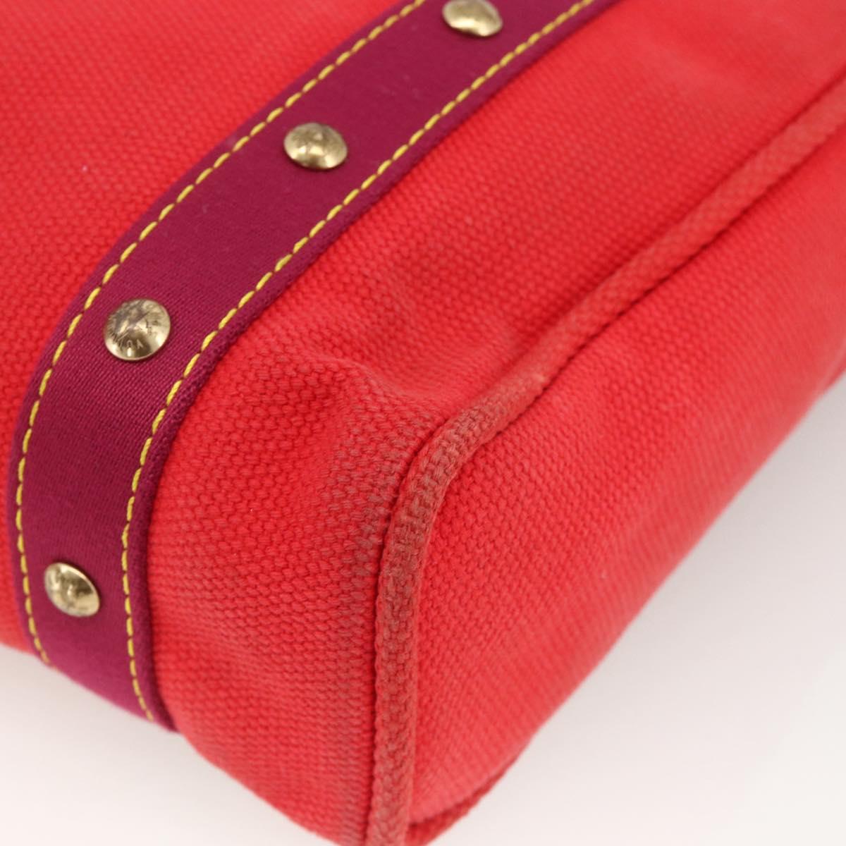 LOUIS VUITTON Antigua Cabas MM Tote Bag Red M40034 LV Auth ka3624