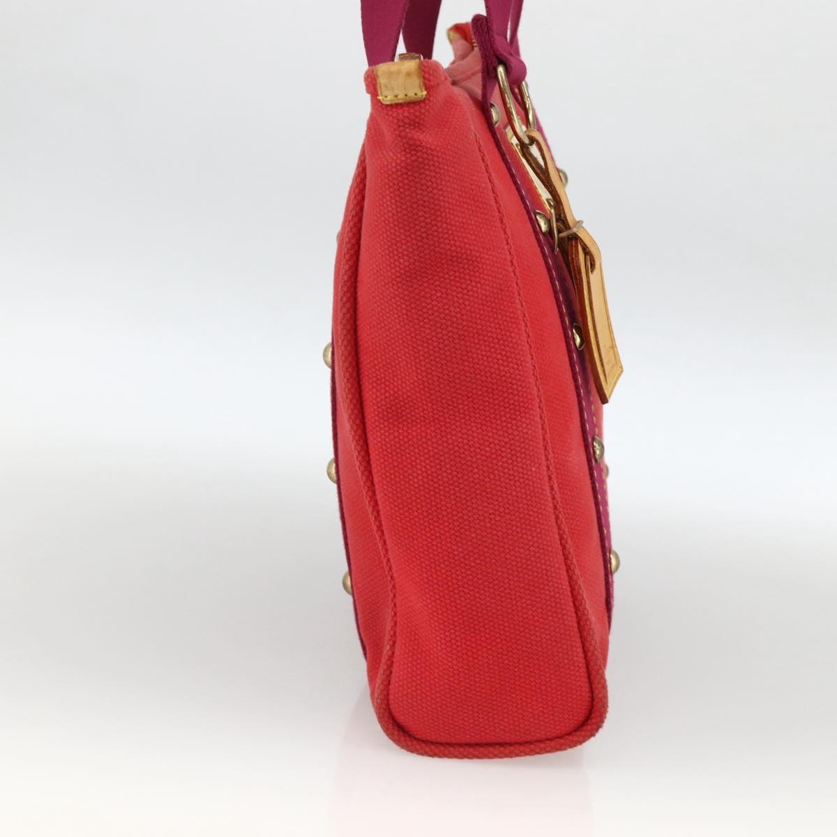 LOUIS VUITTON Antigua Cabas MM Tote Bag Red M40034 LV Auth ka3624