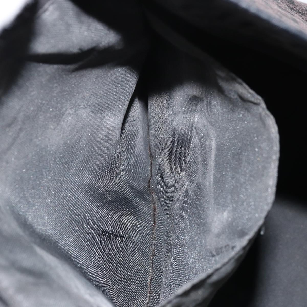 FENDI Zucchino Canvas Tote Bag Black Auth ka3627