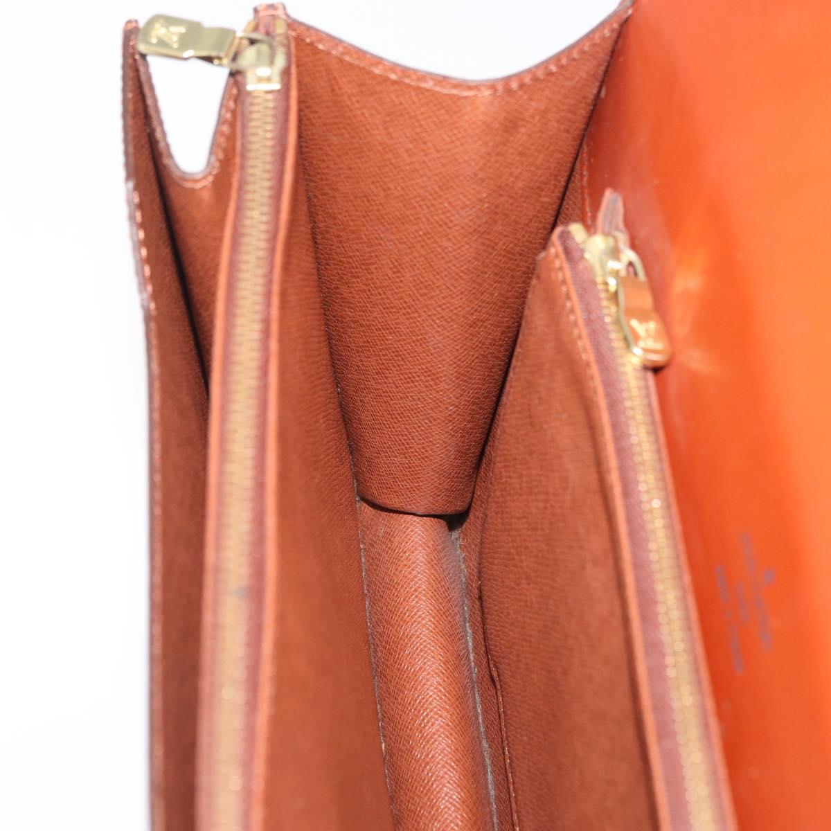 LOUIS VUITTON Epi Concorde Hand Bag Brown M52133 LV Auth ka3633