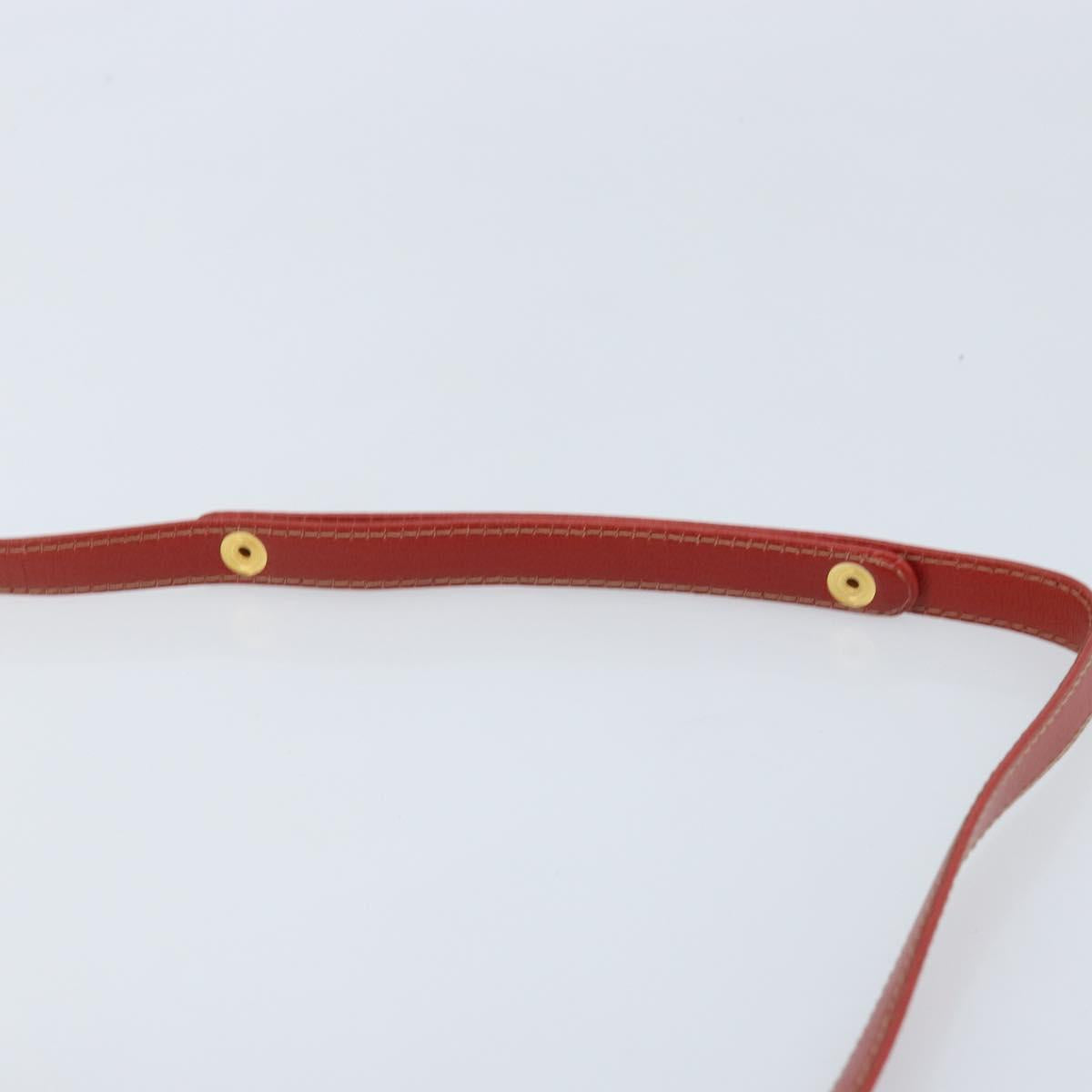 LOEWE Velazquez Hand Bag Leather 2way Orange Gold Auth ka3639