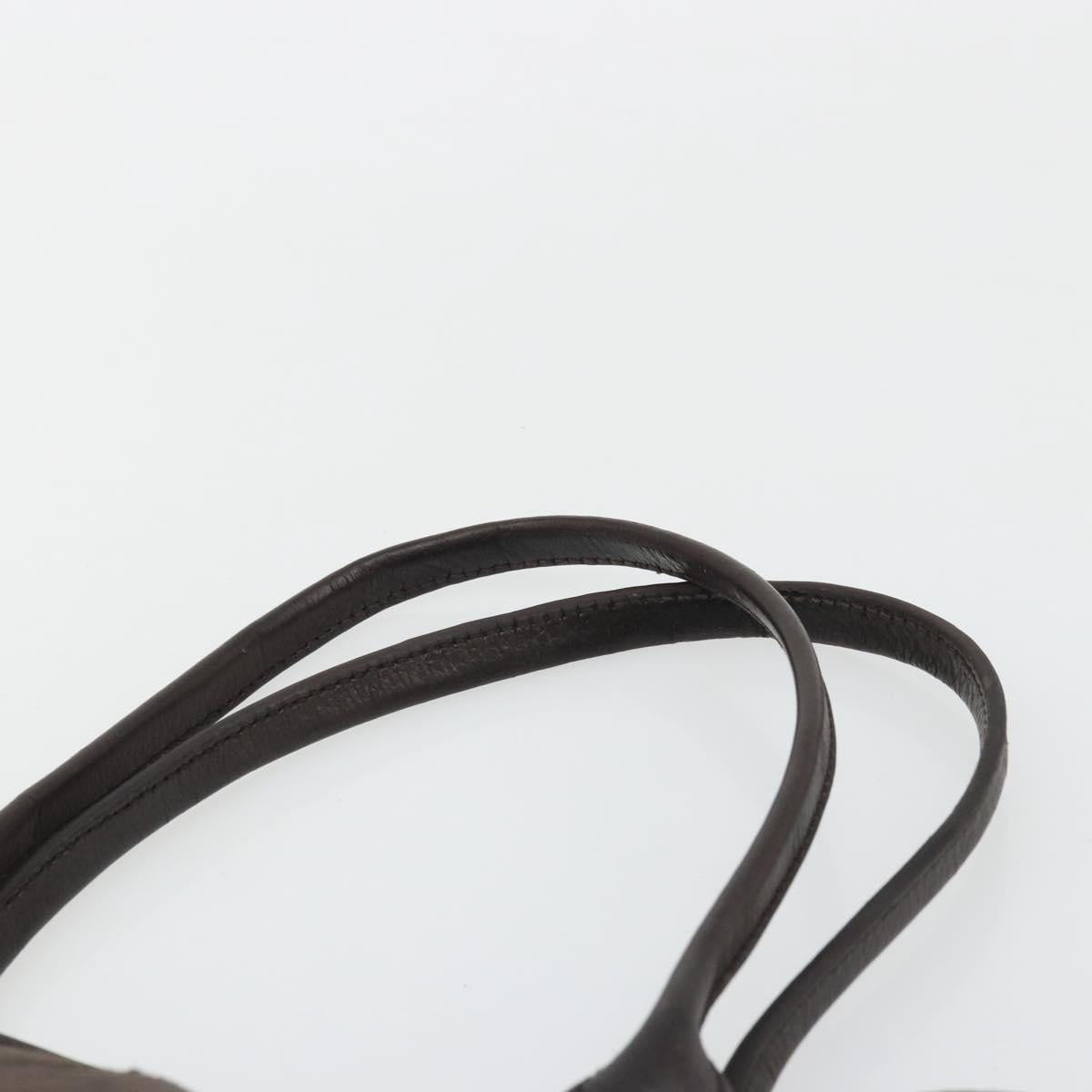 GUCCI GG Canvas Web Sherry Line Bag Nylon Outlet Brown Silver 293592 Auth ka3641