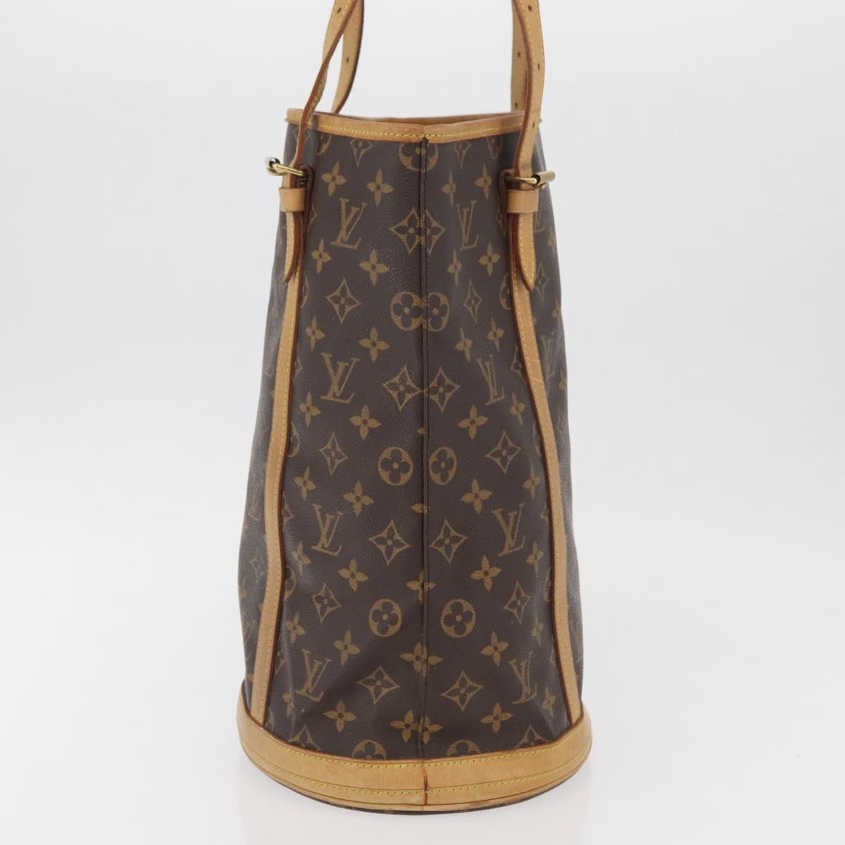 LOUIS VUITTON Monogram Bucket GM Shoulder Bag M42236 LV Auth ka3643