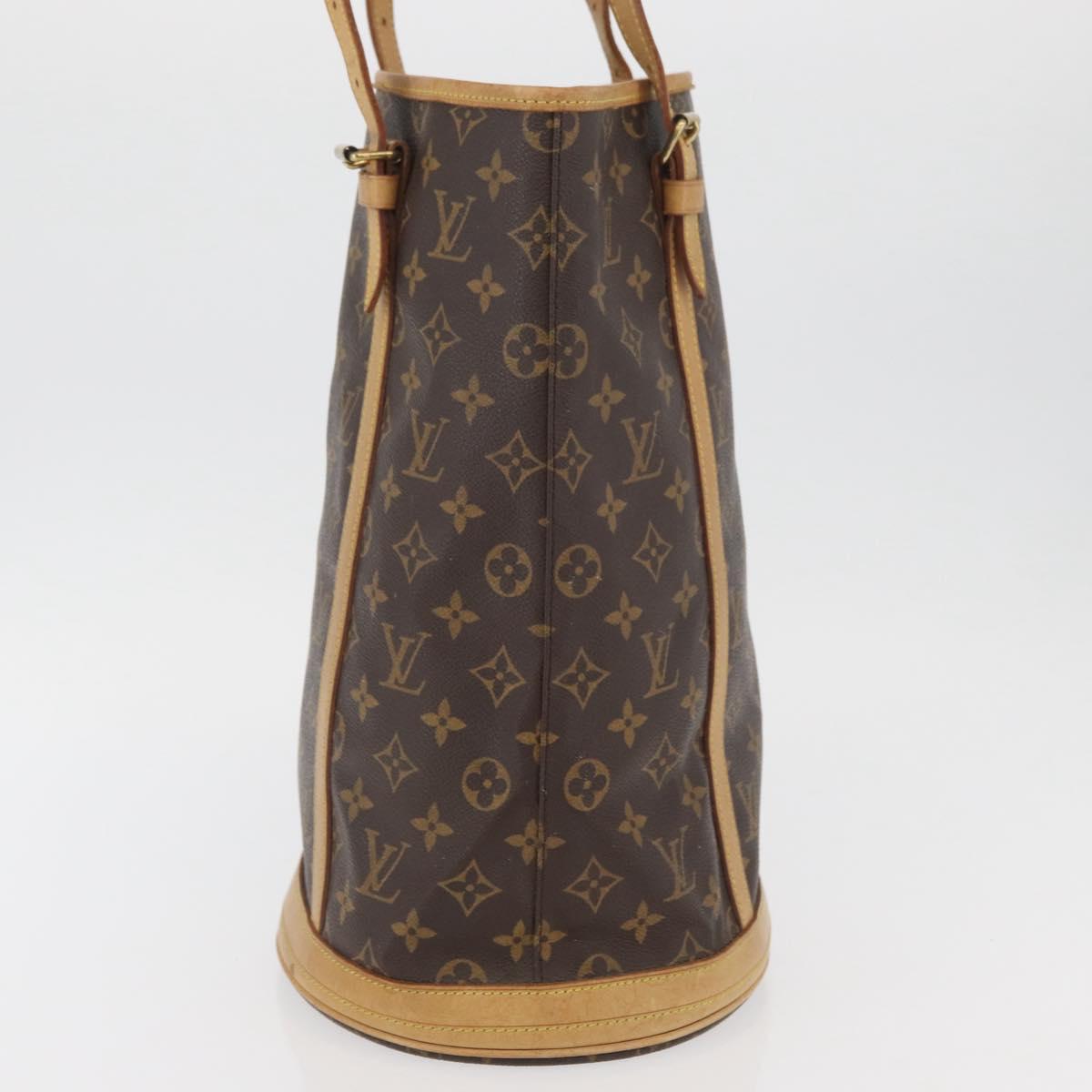 LOUIS VUITTON Monogram Bucket GM Shoulder Bag M42236 LV Auth ka3643