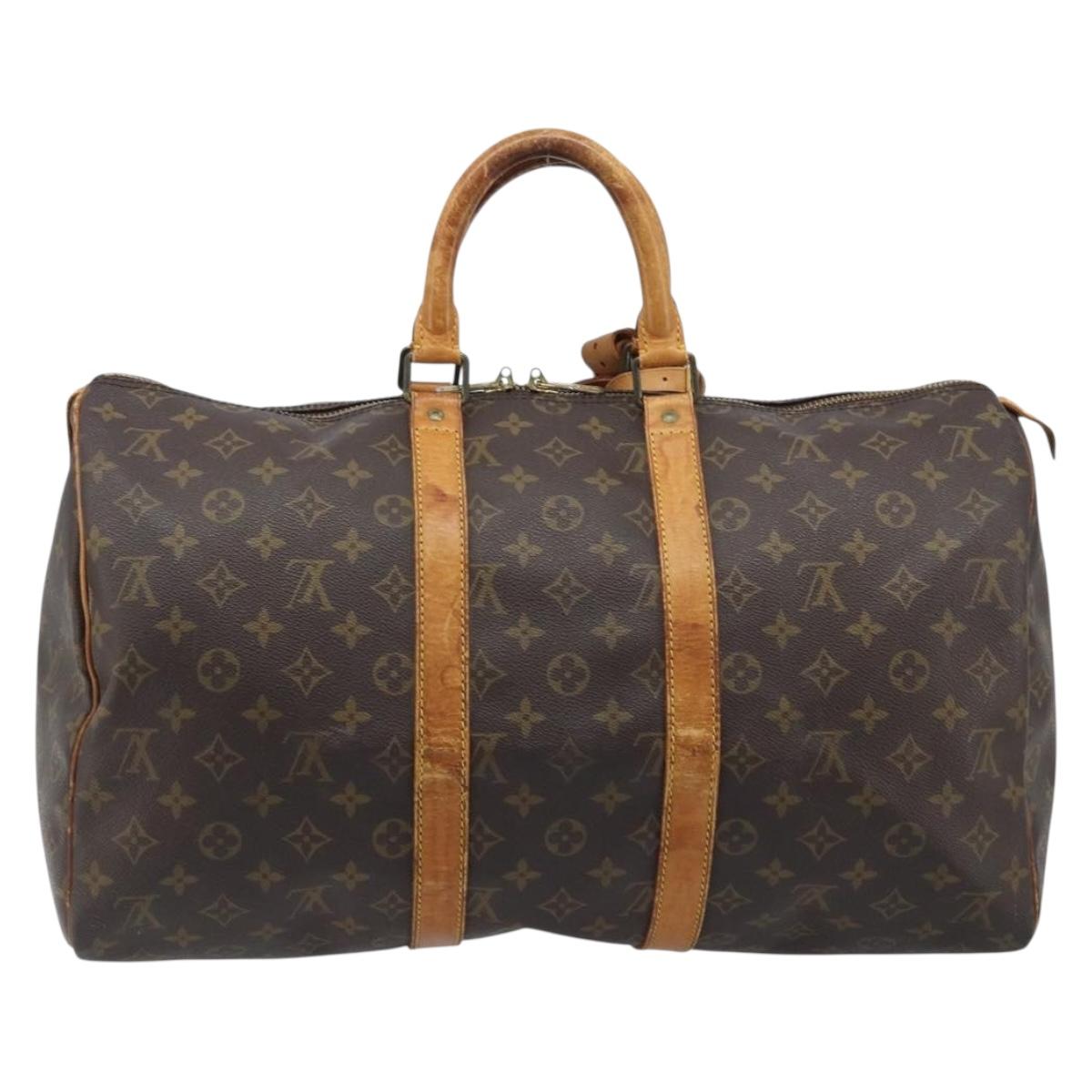 LOUIS VUITTON Monogram Keepall 45 Boston Bag M41428 LV Auth ka3645