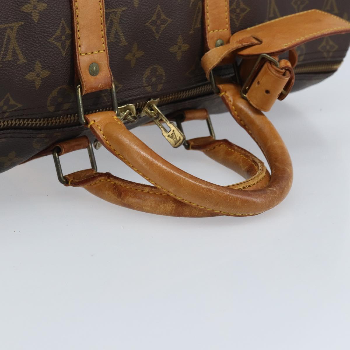 LOUIS VUITTON Monogram Keepall 45 Boston Bag M41428 LV Auth ka3645